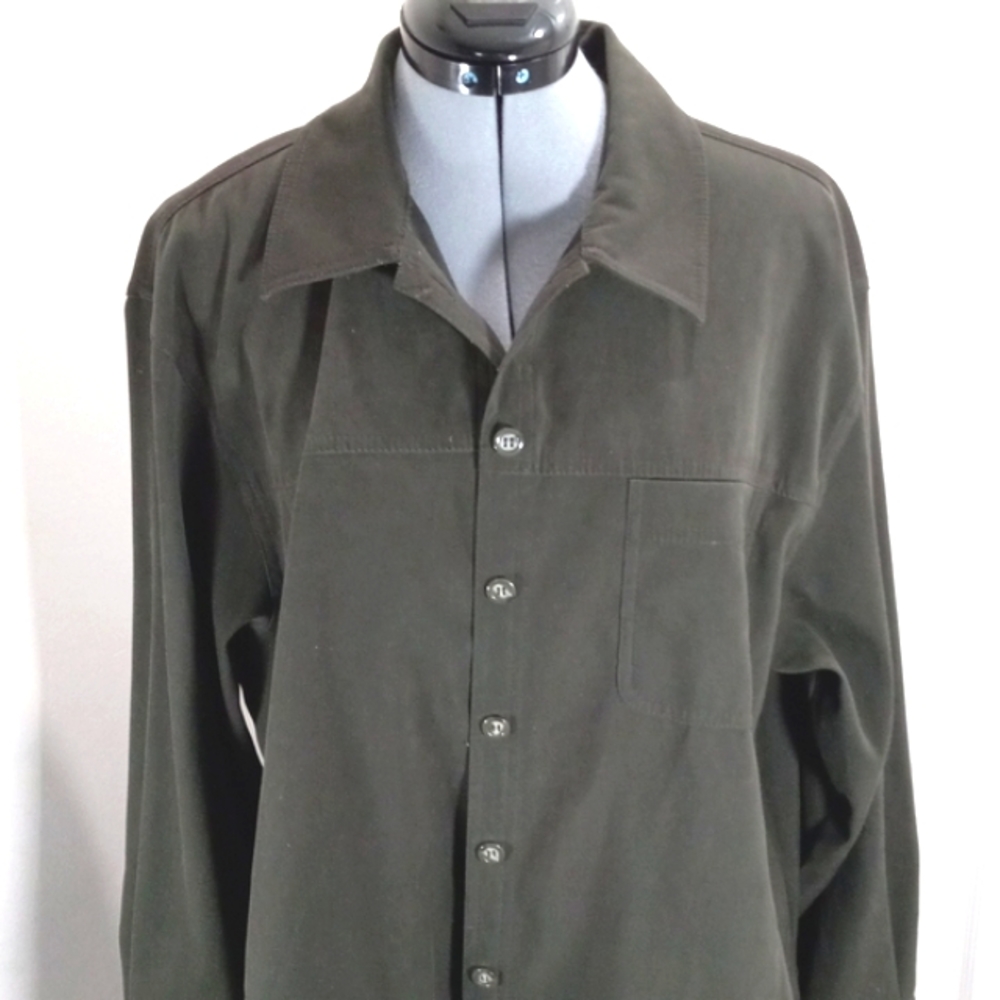 Talbots Sz L Green longsleeves Shaket